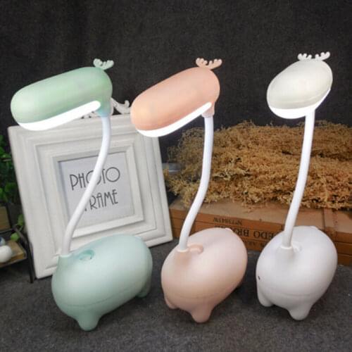 LED Night Light Eye-Caring Table Lamp Desk Lamp with USB Charging Port Reading