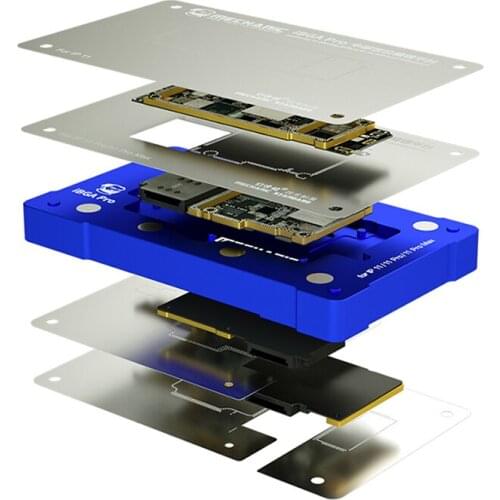 MECHANIC BGA Reballing Stencil Platform for iPhone X/XS/MAX/11/11pro Max Motherboard Middle Layer Planting Tin Template