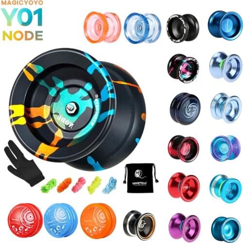 Professional Yoyo Alloy Unresponsive Yoyo 10 ball stainless KK bearing Yoyo for Kids Beginner with Glove Bag and 5 Yoyo Strings