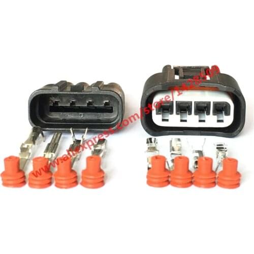 5 Sets 4 Pin Ignition Coil Plug 7283-7449-30 11885 Auto Connector For Toyota Carola Vios Corolla Camry Highlander RAV4