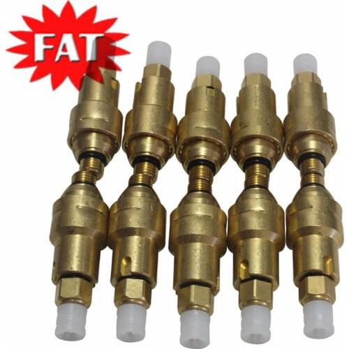10 Set For Audi A8 Quattro D3 4E Front Suspension Air Spring Bag Strut Pressure Valve & Air Line Hose Connector Brass Fitting