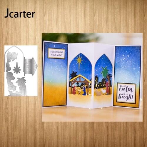 2021 New Design Metal Cutting Dies House Tree People Craft Scrapbooking Handmade Knife Mould Blade Punch Stencils Dies Cut Model