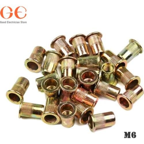 280Pcs Insert Nuts Carbon Steel Rivet Nut Threaded Rivnut Insert M4 M5 M6 M8 bolts and nuts kydex clip