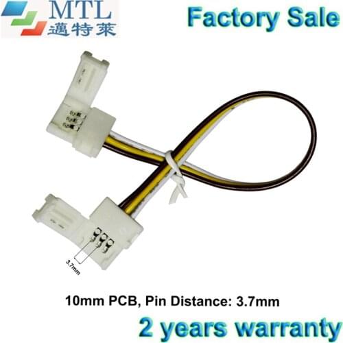 3 Pin WW+CW LED connector, 100pcs/lot, for connecting 10mm width 3.7mm pin distance CCT LED strip to strip, Factory Wholesale