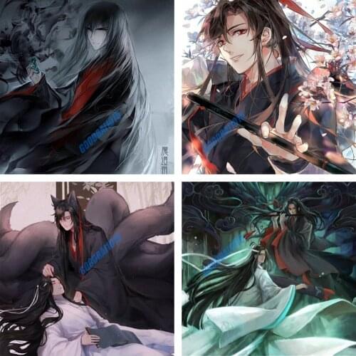 Mo Dao Zu Shi Full Square Round Diamond Painting Anime 5d DIY Diamond Embroidery Mosaic Home Decor Cross Stitch Kits Cuadros