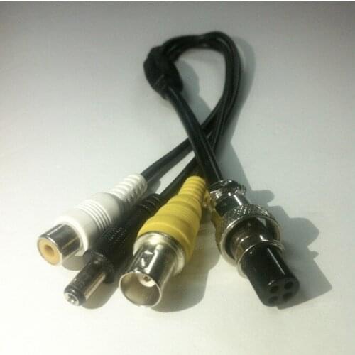 Aviation head turn AV male / AV female video extension cable