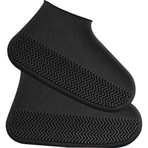 1Pair Rain Cover For Shoes Garden Waterproof Silicone Shoe Cover S/M/L Rubber Anti Slip Rain Boot Overshoes Reusable Shoe Covers