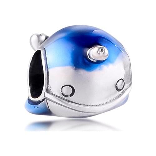 Shimmering Narwhal Nino the Hedgehog Animal Charms Fits Pandora Bracelet Sterling Silver Beads for Women Jewelry Making kralen