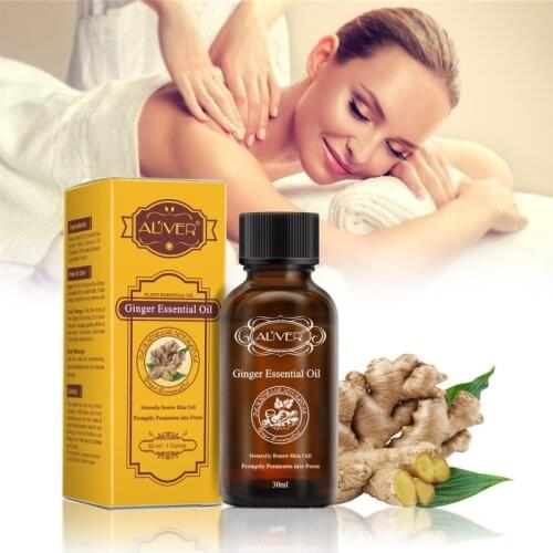 Pure Natural Plant Therapy Ginger Essential Oil Thermogenic Grade Relax Massage Oil Health Care 30ml