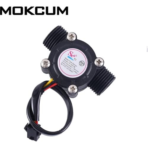 DN15 DC 5V 12V 1/2inch G1/2 Water Flow Hall Sensor Switch Flowmeter Hall Sensor Counter 1.2MPa 30L/min