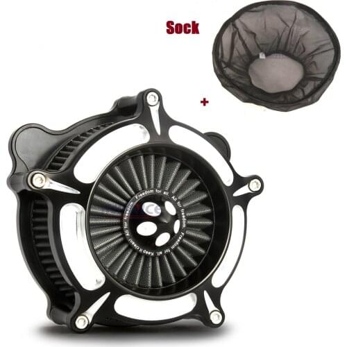 Rain Socker Cover Turbine Air Cleaner Intake Filter Gray Fit For harley 1996-2003 XL1200S Sportster Sport XL883 IRON 883 1991-20