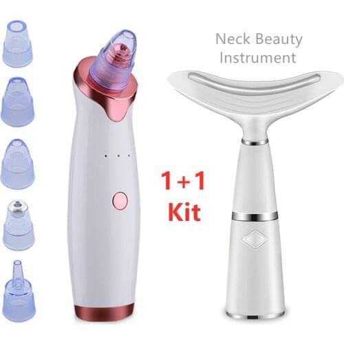 Face Deep Cleaning Skin Scrubber Vacuum Suction Blackhead Remover Facial Pore Cleaner Acne Pimple Removal Tool Skin Cara Set