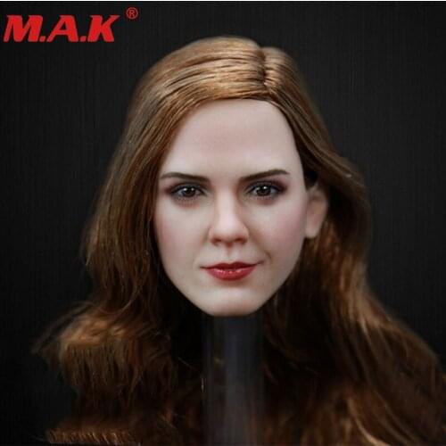 1:6 scale Emma Watson head sculpt beautiful lady head carving for 12 inches female girl woman DIY pale color action figures body
