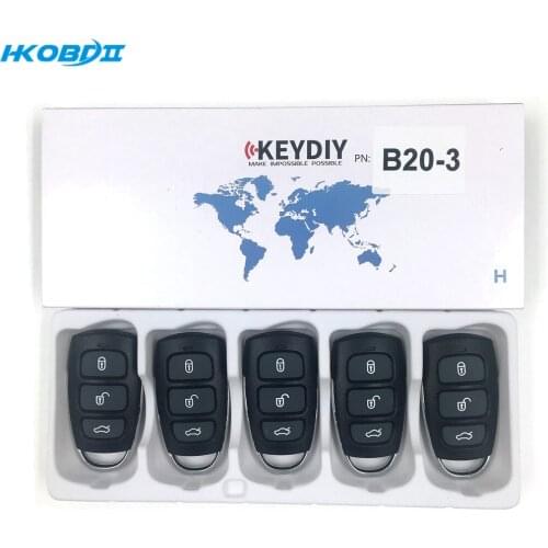 HKOBDII KEYDIY Original KD B20-3 3 Button B series Universial Remote For KD900/KD-X2/ URG200/KD MINI B Series Remote