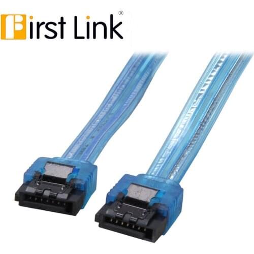 SATA3 Serial ATA Data Cable with Lockout Lock for PC Laptop SATA 3.0 SATAIII 6Gbps HDD Hard Drive / SSD-UV Blue