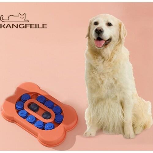 KANGFEILE Pet Feeder Supplies Slow Feeder Dog Bowl Fun Interactive Feeder Cat Dogs Feeder Puzzle Training Device Feeder