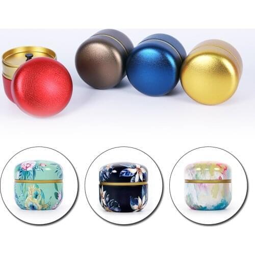50ml Japanese Style Kitchen Tea Box Jar Storage Holder Sweetmeats Candies Cans Teaware Tea Caddies Tin Containers Storage Box