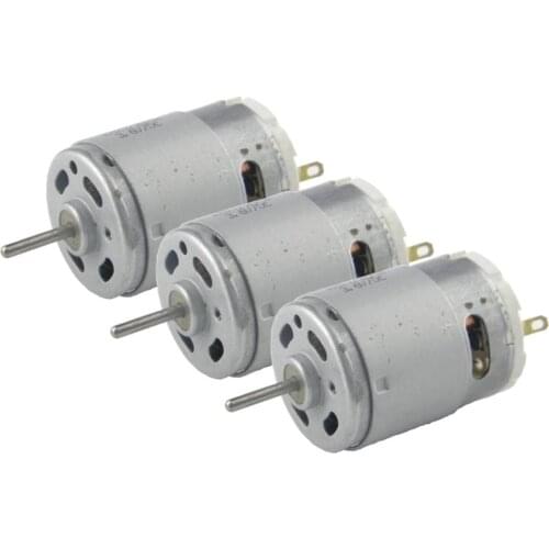 Mini Electric 380 Motor Mini DC Motor High Torque for DIY Hobby Toy Cars DIY Electric Screwdriver Drill Tools 3PCS