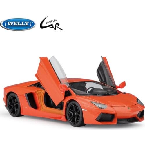WELLY 1:24 Model Car Simulation Alloy Metal Toy Car Childrens Toy Gift Collection Model Toy Gifts Lamborghini Aventador Lp700