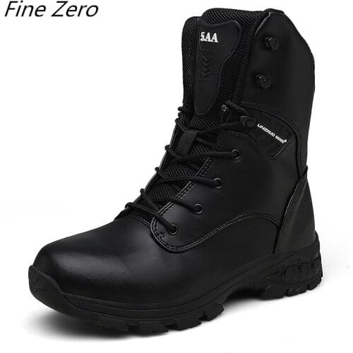 High Top Waterproof Hiking Shoes Tactical Sport Mens Shoes Male Outdoor Hunting Boots Mountain Climbing Shoes Men Army Boots