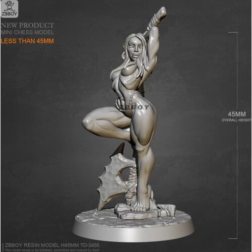 40mm Resin figure model kits toy self-assembled TD-2456