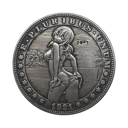 Hobo Nickel 1921-D USA Morgan Dollar COIN COPY Type 95