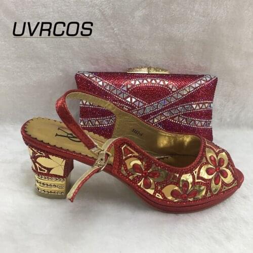 New Italian Shoes and Bags To Match Shoes with Bag Set 2019 Women Italian African Party Pumps Shoes and Bag Set Best Selling