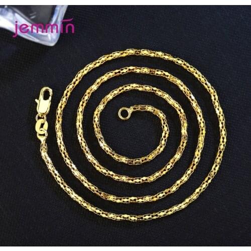 Super Cute Caterpillar Necklace Chain For Women Girls Sparkling Gold Color Necklace Chain Jewelry Accessory Free Shipping