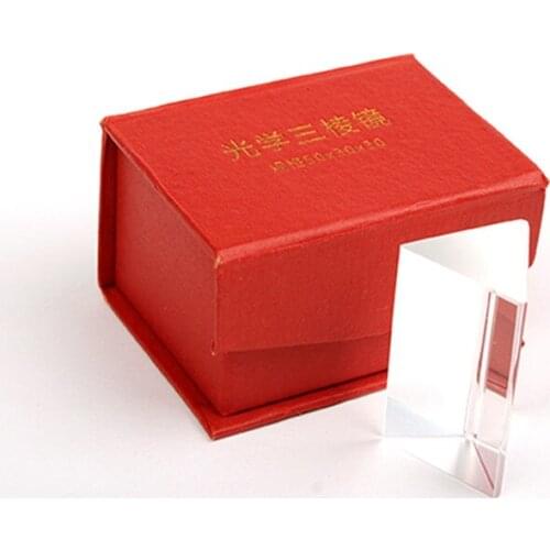 3x3x5cmBirthday Gift Children Student Educational Physics Optical Glass Triangular Prism School Science Experiment Teaching Aids