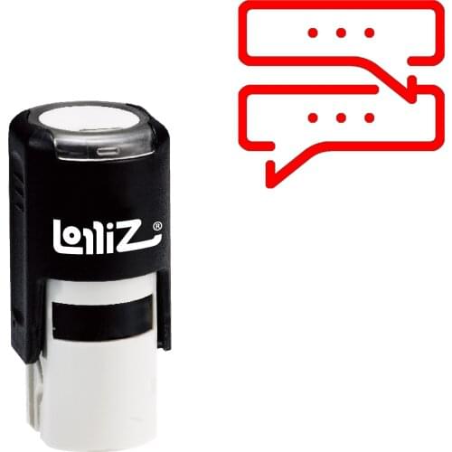 LolliZ Comment Self-Inking Rubber Stamp - Modern Symbol Series
