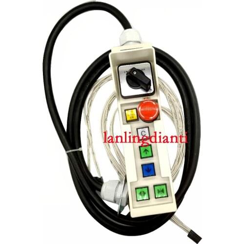 Handle switch NX / yx201b497-02 / 04 / 06 / 05 of maintenance box at top floor station of Mitsubishi elevator machine room