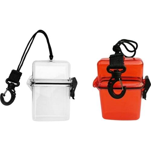 Scuba Diving Diver Surfing Waterproof Dry Box Case Container & String Clip Portable Small Compact Lightweight and Durable