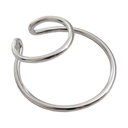 ZEMIOR 925 Sterling Silver Earring For Women Fine Jewelry High Quality Irregular Annulus Minority Madam Earrings New Products