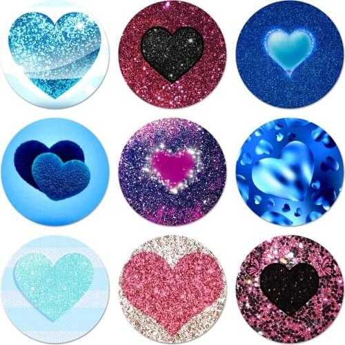 Heart shape Icons Pins Badge Decoration Brooches Metal Badges For Clothes Backpack Decoration