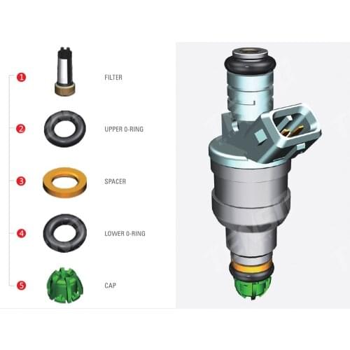 0280150989 Fuel Injection Injector Repair Service Kit for VW