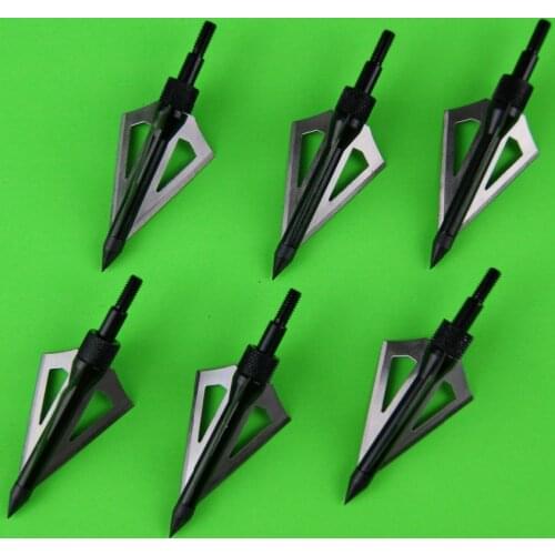 12pcs Black 100Grain Arrow Broadhead Bolt Screw Point Arrows Head Hunting Shooting Recurve Compound Bow Archery 3 Blades Outdoor