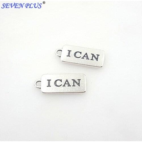 High Quality 20 Pieces/Lot Diameter 22mm*6mm letter printed oblong shape i can faith healing message Round disc Charms making