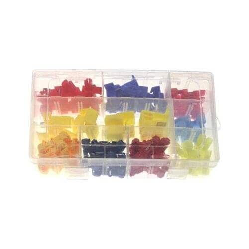 90PCS Wire Cable Connectors Terminals Crimp Scotch Lock Quick Splice Electrical Car Audio 0.5-6.0mm 22-10AWG Kit Tool Set