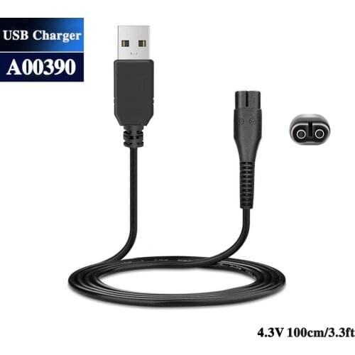 4.3V USB A00390 Charger Power Cord Adaptor For Philips Norelco OneBlade QP2520 Shaver