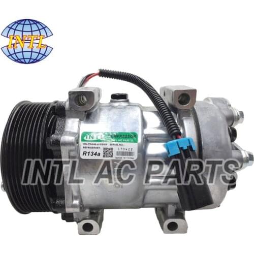 Sanden 7H15 7S15 709 SD709 SD7H15 auto ac compressor for International Navistar truck 12V 4676 4544 4816 3664395C1 3547917-C1