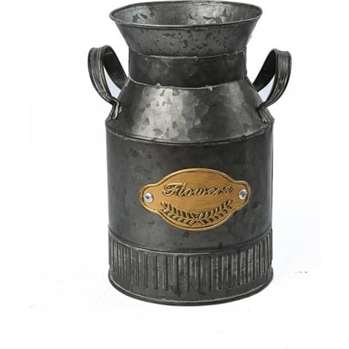 Flower Pot Iron Flowerpot Vintage Metal Home Decor Wedding Pitcher Jug