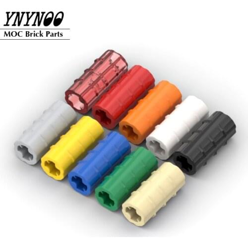 20Pcs/lot Hig-Tech Parts 6538b Axle Connectors Ridged [with x Hole x Orientation] MOC Building Blocks Bricks DIY Toys Particles