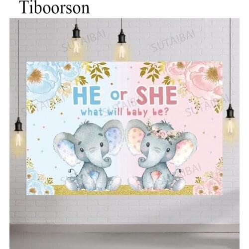 Baby Shower Photography Background Balloon Gender Reveal Party Boy or Girl Poster Backdrop Photozone Photo Studio Decor Props