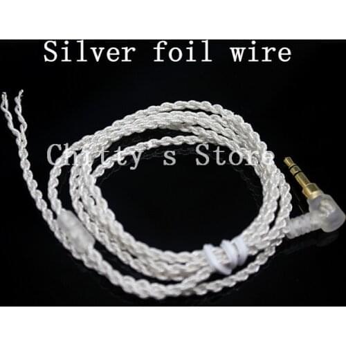 Diy earphone wire Silver foil wire/silver plated wire
