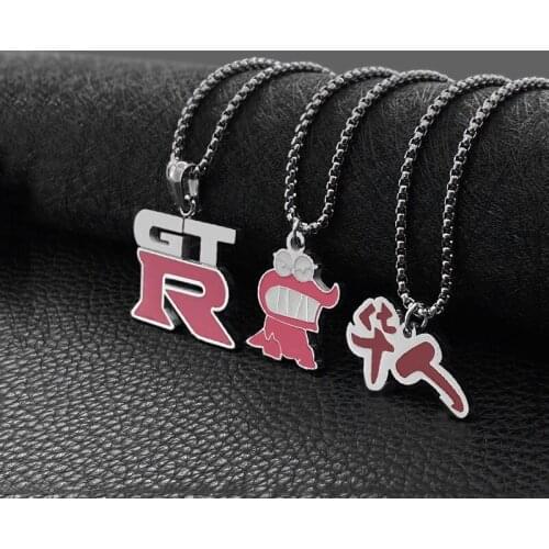 Titanium steel couple 1314 series men and women all-match retro round brand simple pendant necklace