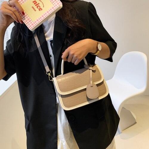 Elegant Lady Texture High Sense Minority All-Match Stylish Messenger Bag Handbags Brand Designer Pu Leather Purse and Crossbody