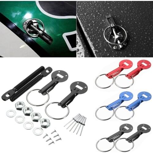 New Universal Alloy Racing Car Vehicle Bonnet Hood Fasten Pin Pins Lock Latch Mount Kit For Honda For Ford For BMW For Audi