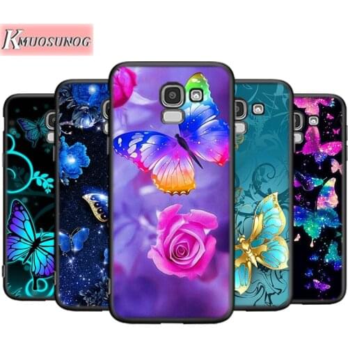 Beautiful butterfly For Samsung Galaxy J8 J7 J6 J5 J4 J3 J2 Core Duo Prime Plus Star 2016 2017 2018 Soft Phone Case