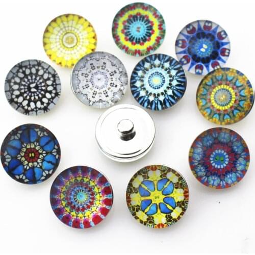 Hot 20pcs/lot Mix Garment Printing Flowers snap buttons 18mm DIY ginger snap bracelet&bangles charms snaps jewelry