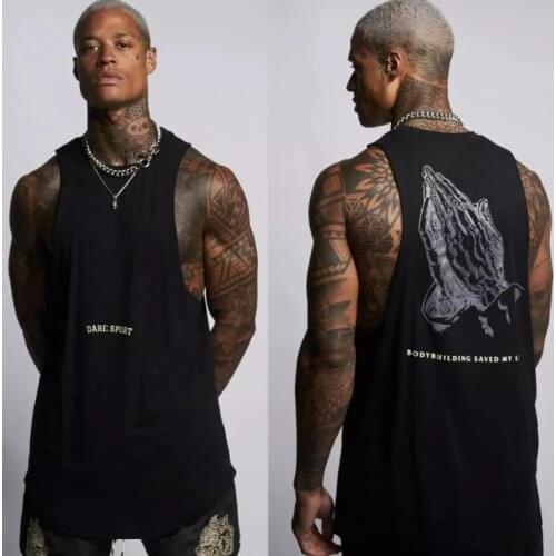 Mens Fitness Tank Top Summer Bodybuilding Vest Cotton Sleeveless Muscle Breathable Male TankTop Gyms Clothing Men Tank Tops